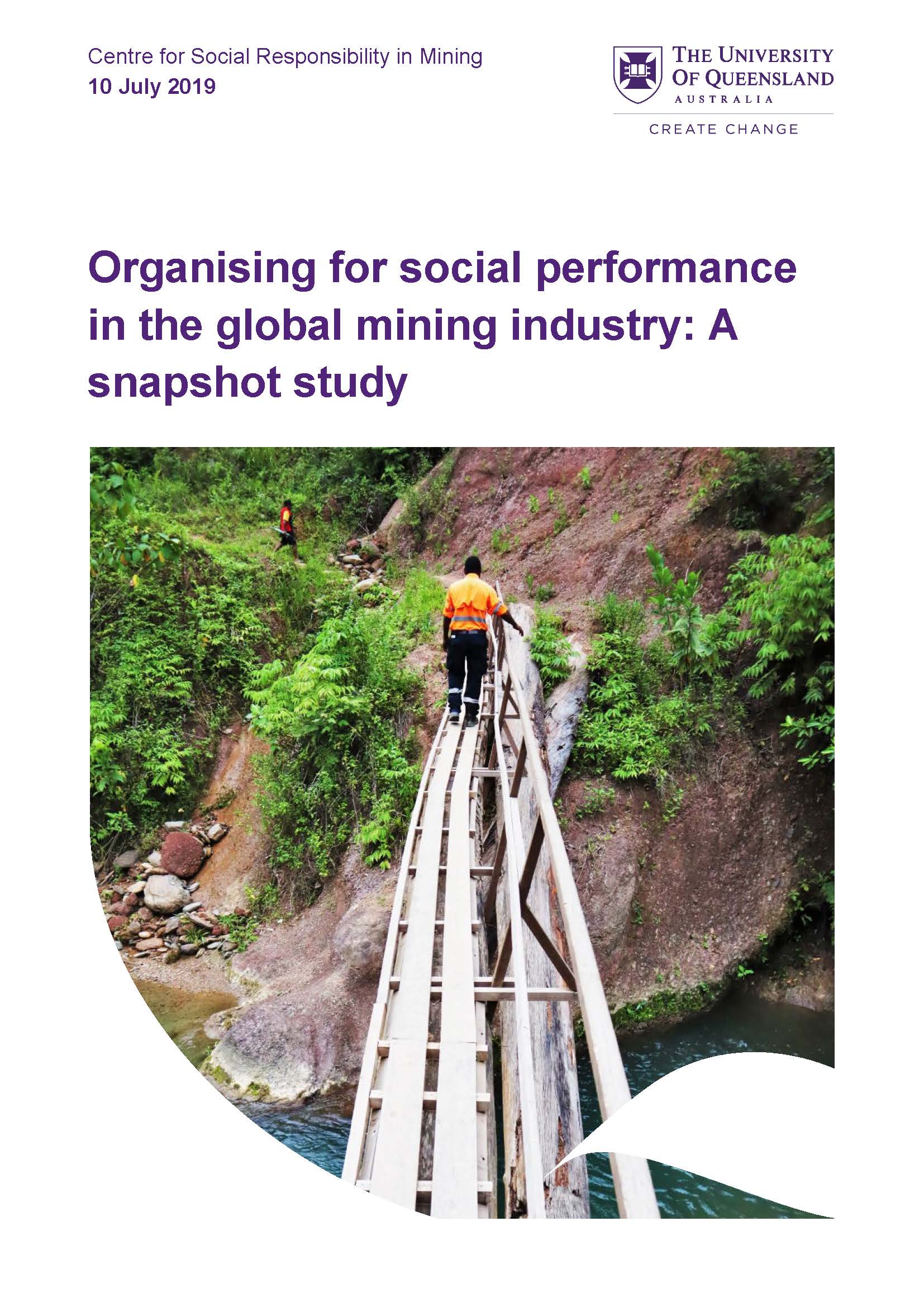 Organising for social performance in the global mining industry: A snapshot study
