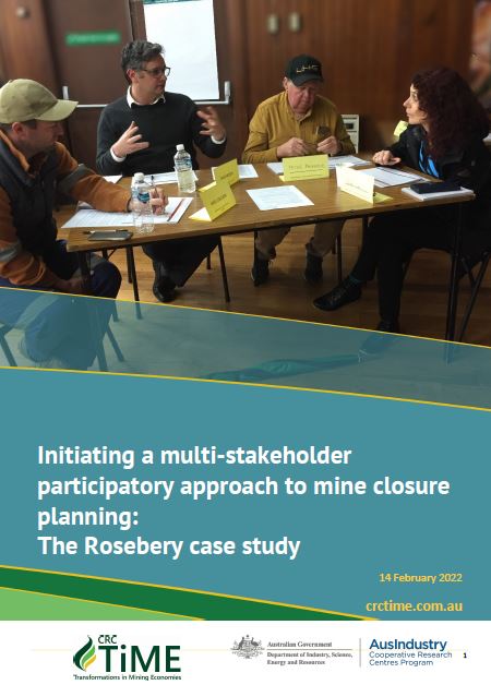 Initiating a multi-stakeholder participatory approach to mine closure planning: The Rosebery case study