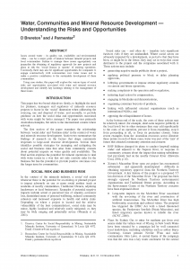 Water_Communities_Mineral_Resource_Development_Understanding_Risks_Opportunities_Brereton_Parmenter_2006_Page_1