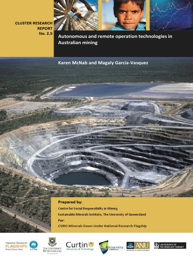 Autonomous and remote operation technologies in Australian mining
