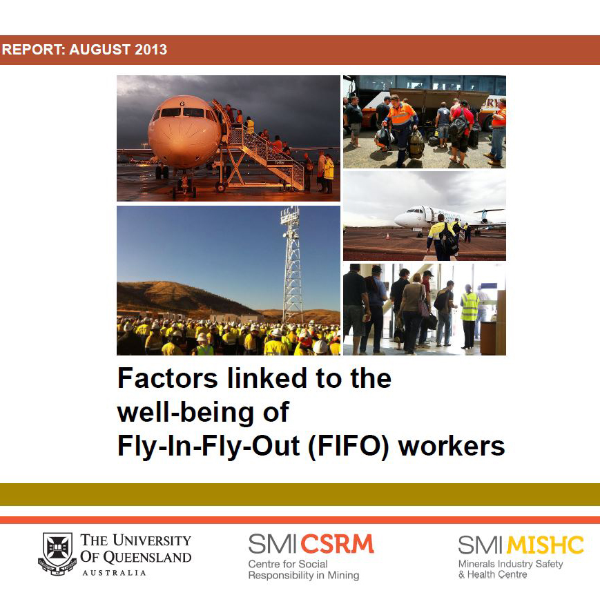 Factors linked to the well-being of fly-in-fly-out (FIFO) workers